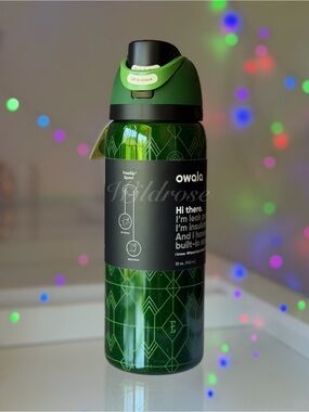 Owala Wicked For Good ELPHABA Green Glitter 32oz Freesip NWT